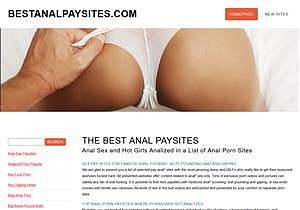 The Best Anal Paysites
